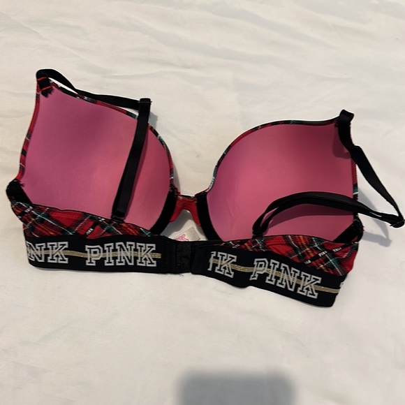 Victoria Secret Pink bra buffalo plaid - Picture 3 of 5